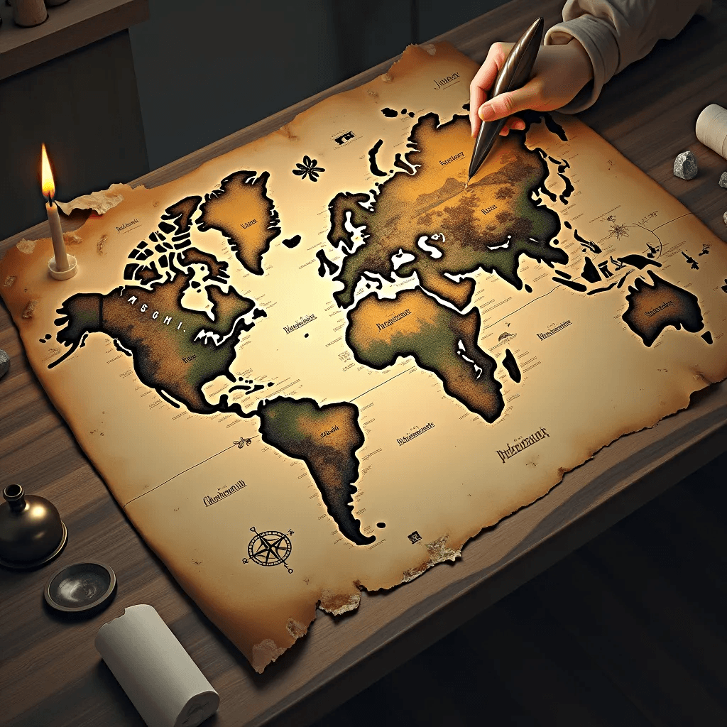 Design Your Continent's Name background