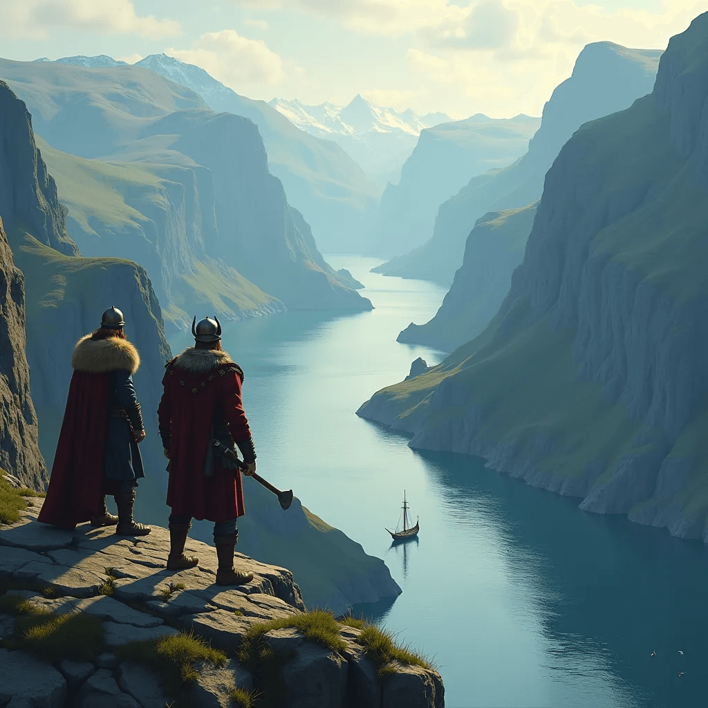 Enter the realm of Vikings background